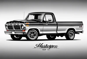 1974 ford f-100 tattoo idea