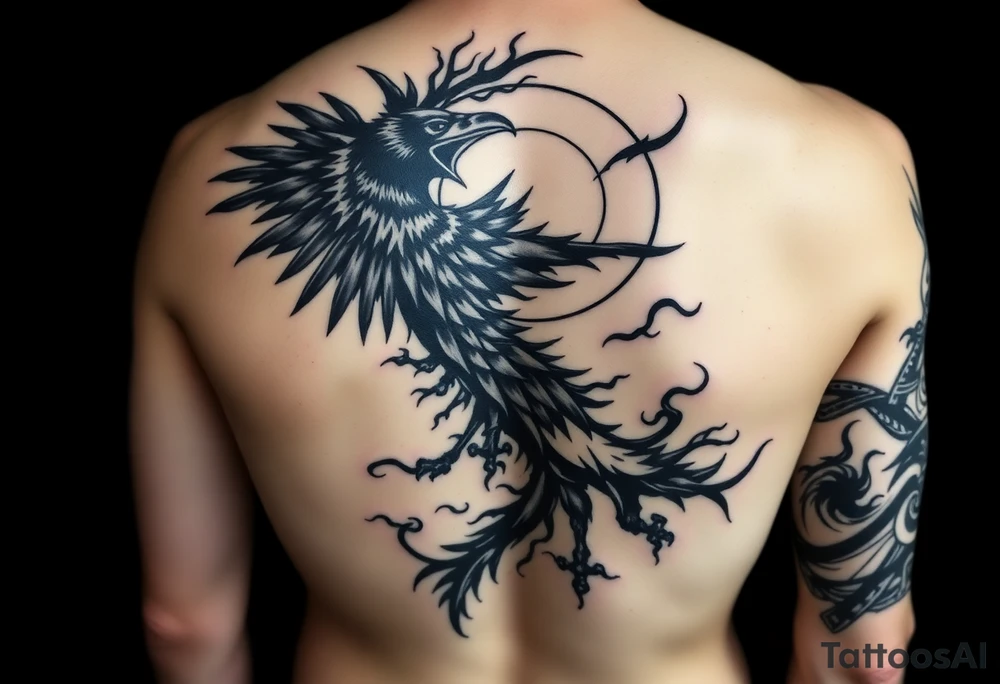i want my tatto to go from over hips to neck but devided in diagonal in half so only the right side of my upper body is tatted. The design is supposed to be from the anime naruto. I want itachis susano as the main picture and amaterasu flames to mark the line between normal body and tatted body the flames should slowly merg into itachis crows and from the crows into the susano. The susano is supposed to go slightly on the neck and from chest to back and on the right arm. I want it to be a full cover tatto tattoo idea