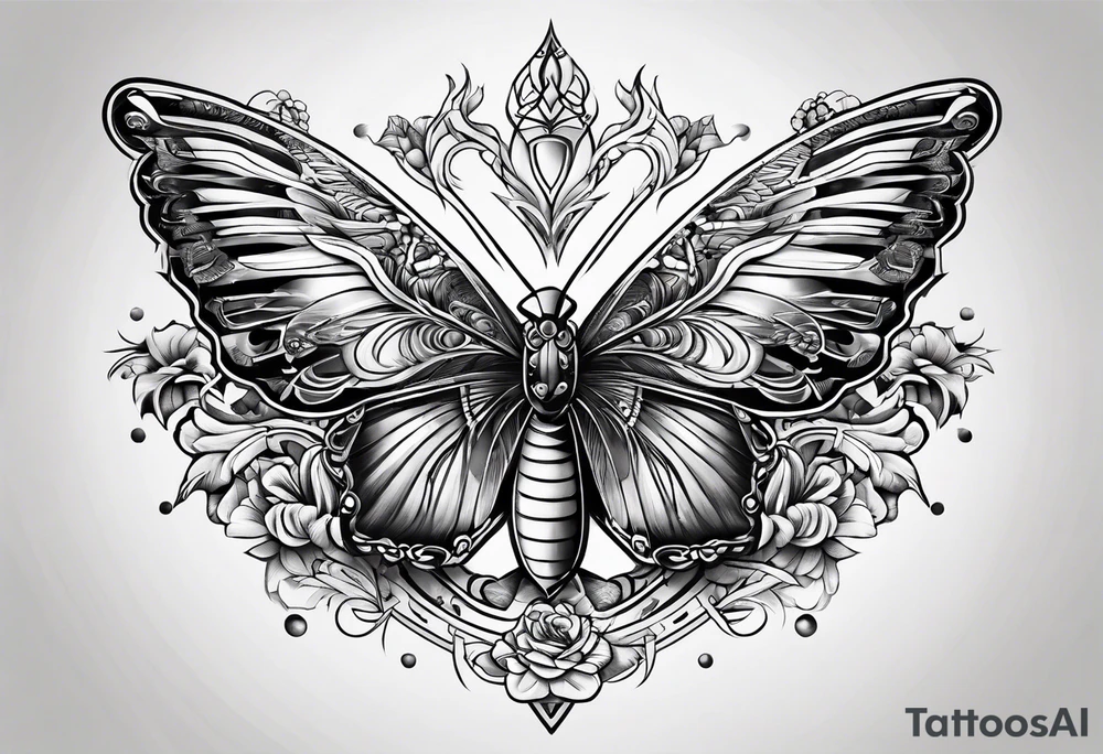 needle and thred tattoo idea