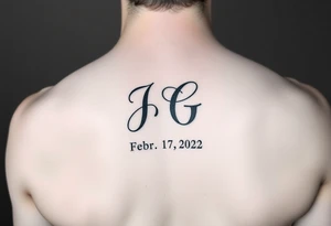 Initials- J and G intertwined
Date- February 17,2022
GPS coordinates- 32.9511205, -96.8190102 tattoo idea