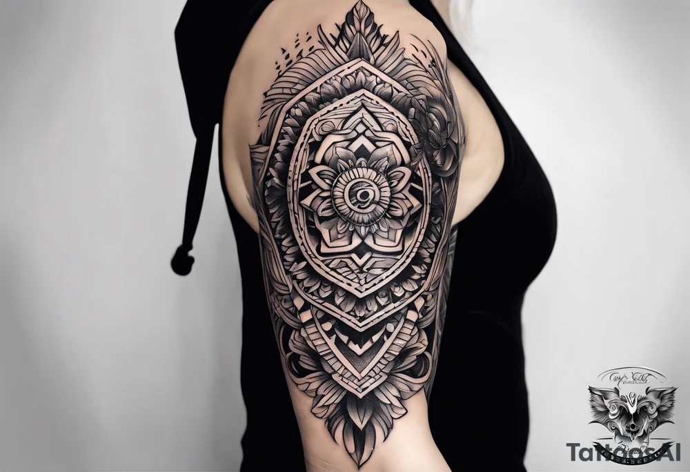 Forearm half sleeve tattoo idea