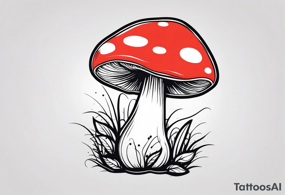 mushroom tattoo idea