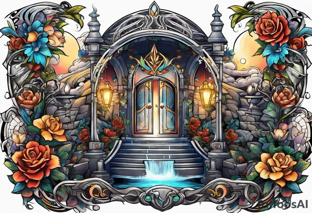 Portal to another world tattoo idea