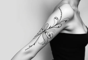 Размытые линии, мистика tattoo idea
