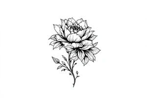 "She gave me a reason to live"  as the stem blooming into a flower tattoo idea