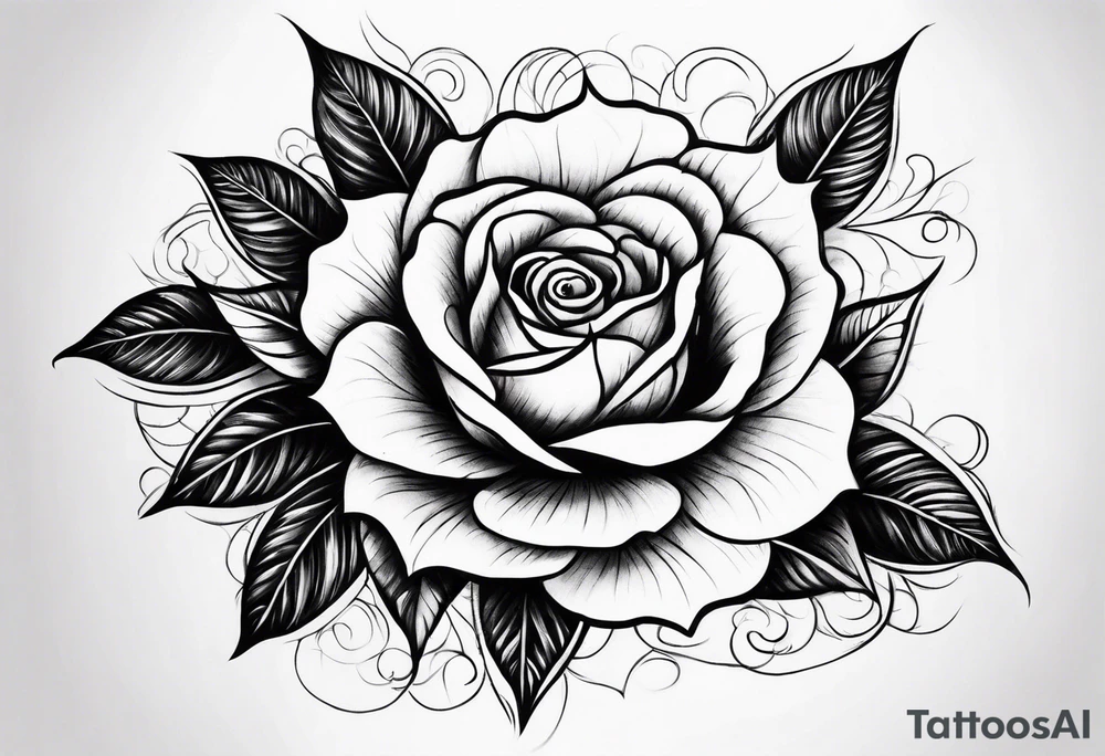 Arm, rose, thorns tattoo idea