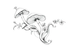 Zen Mushroom tattoo idea