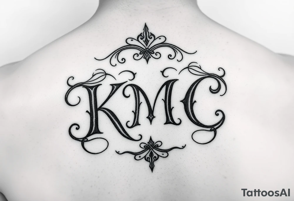 my daughters initials :KMC tattoo idea
