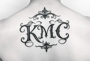 my daughters initials :KMC tattoo idea