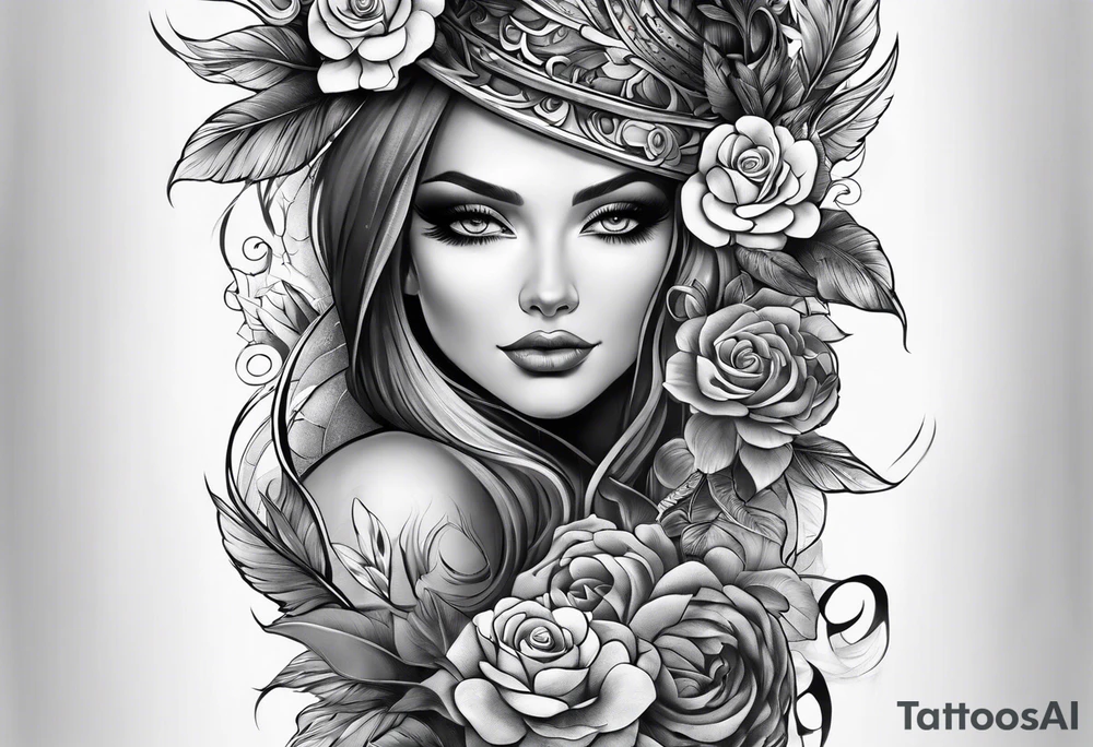 Full leg sleeve tattoo idea