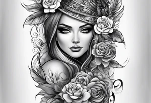 Full leg sleeve tattoo idea