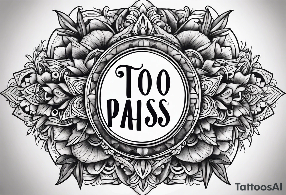 This too shall pass written tattoo idea