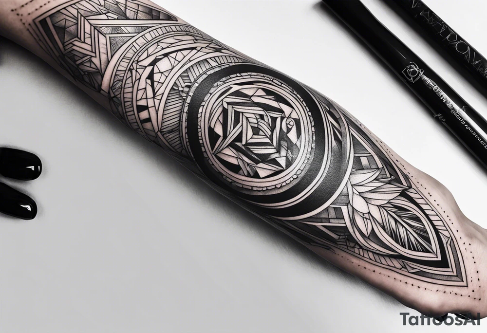Long forearm wisdom tattoo idea