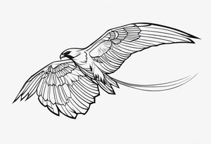 an afghan fighting kite tattoo idea