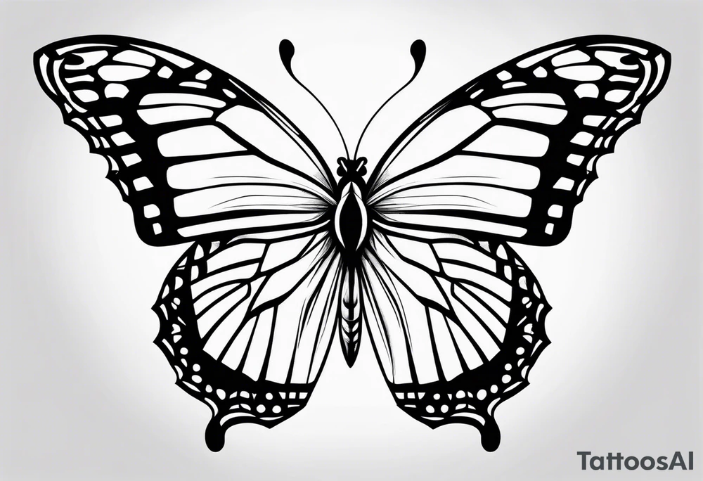 monarch butterfly tattoo idea