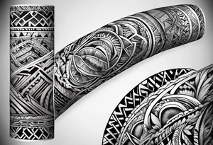 samoan tribal forearm tattoo tattoo idea