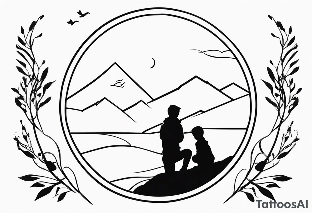 Father memorial small tattoo idea