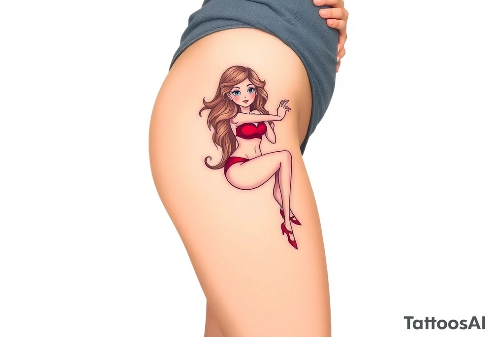Bondage girl tattoo idea