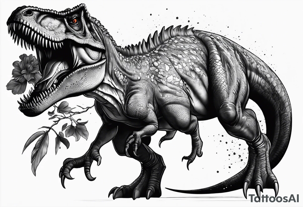 t rex tattoo idea