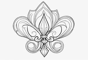 fleur de lis tattoo idea