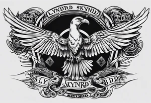 Free bird lynyrd skynyrd 
creative never seen before tattoo idea