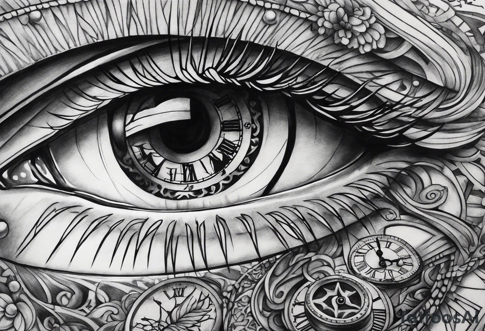 Time consumes all tattoo idea