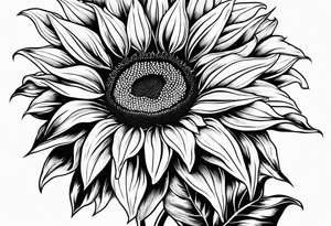 Sunflower tattoo idea