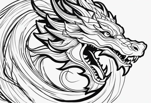Dragon tattoo idea