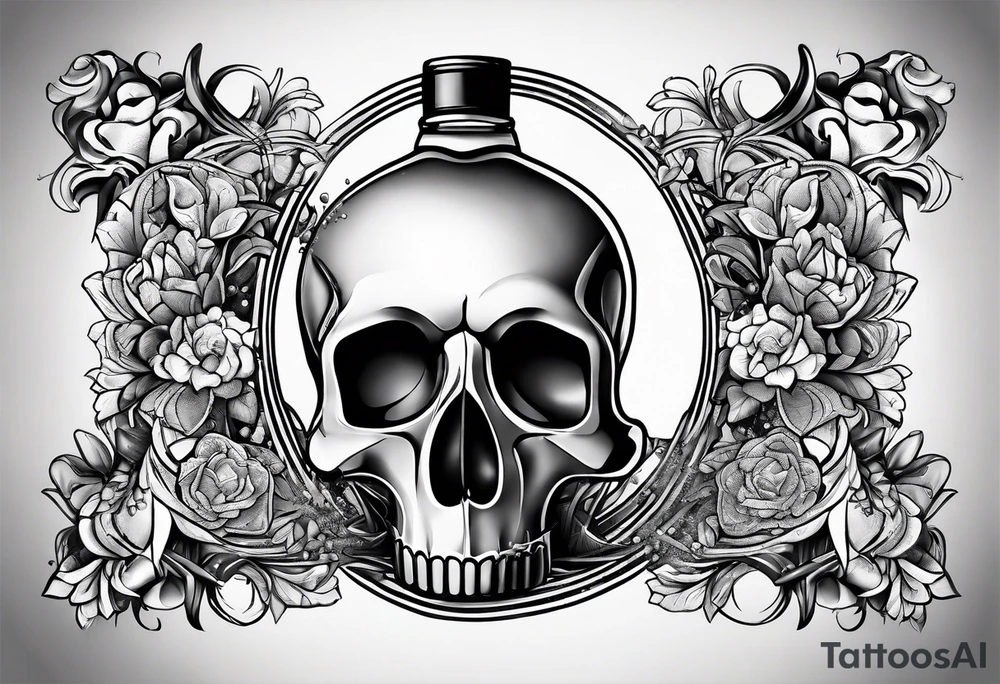 Broken bottle tattoo idea