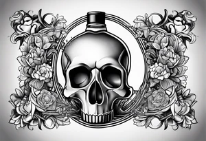 Broken bottle tattoo idea