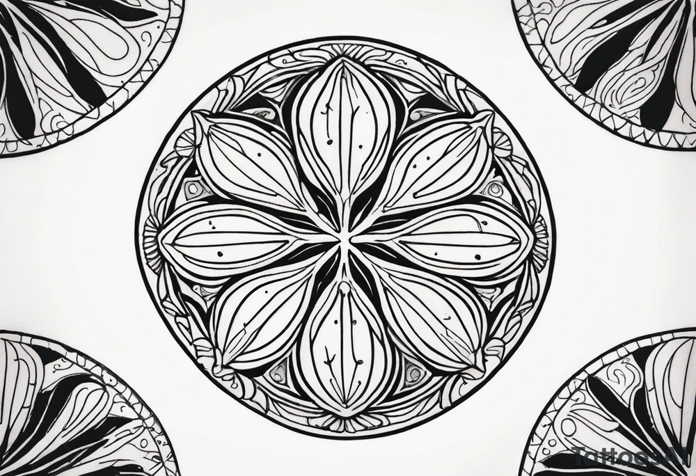sand dollar tattoo idea