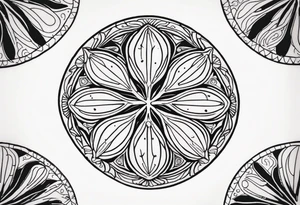 sand dollar tattoo idea