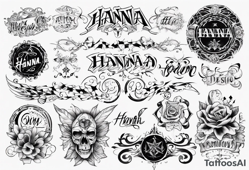 Word … 
Hanna tattoo idea