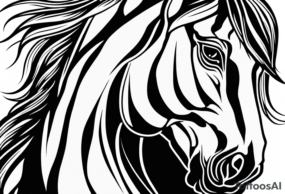 horse tattoo idea