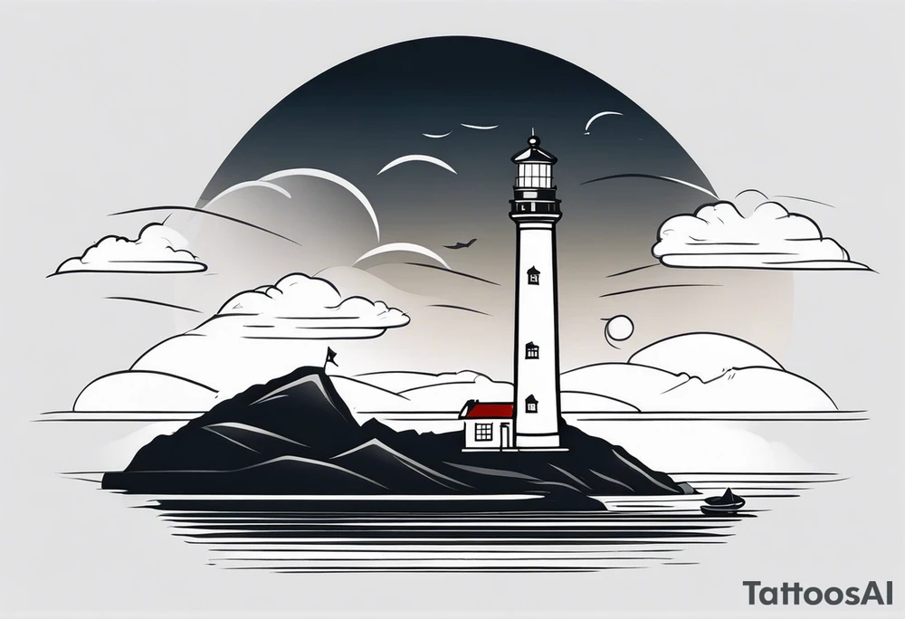 lighthouse tattoo idea