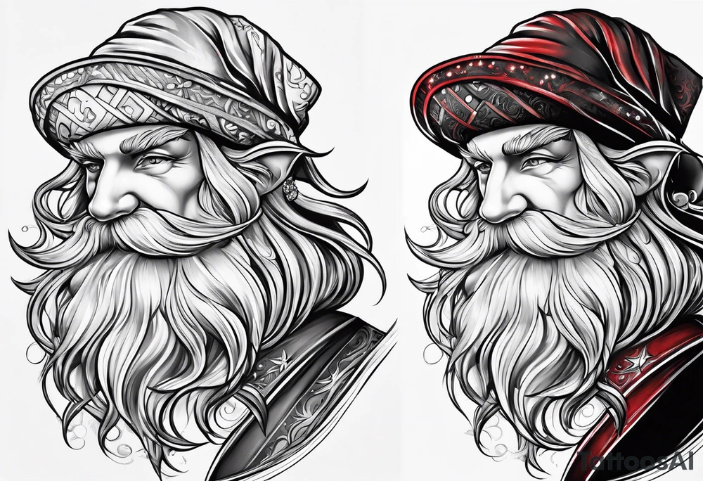 santa elves tattoo idea