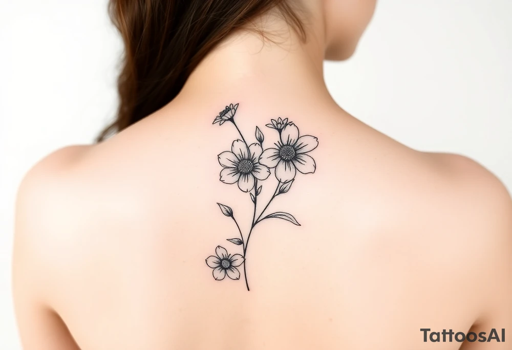 Flowers tattoo idea