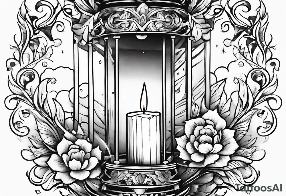 Candle in the wind tattoo idea