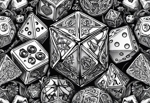 DnD dice tattoo idea