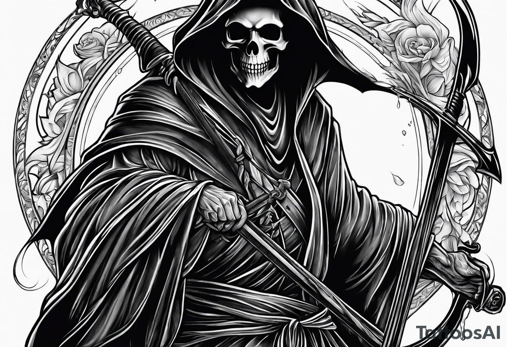 grim reaper tattoo idea