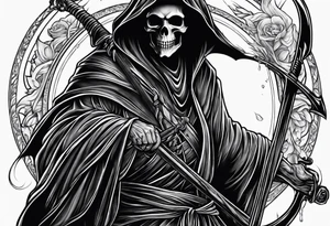grim reaper tattoo idea