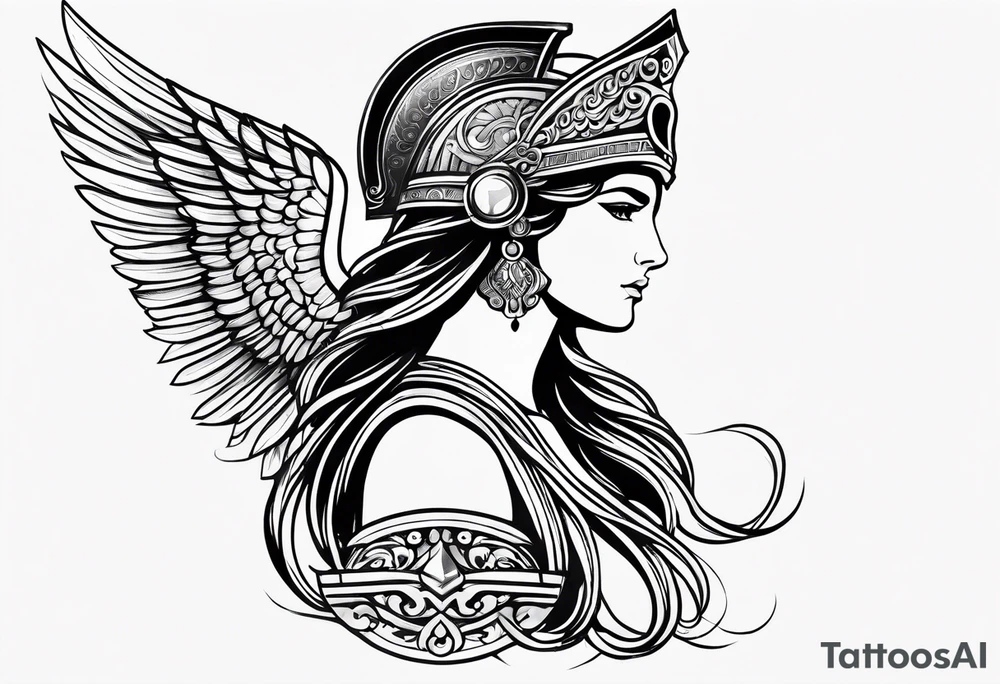 Greek Athena tattoo idea
