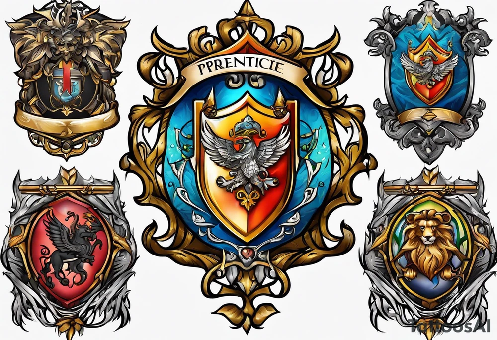 Prentice Family Crest tattoo idea