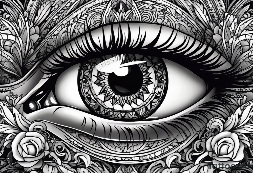 Eye ball tattoo idea