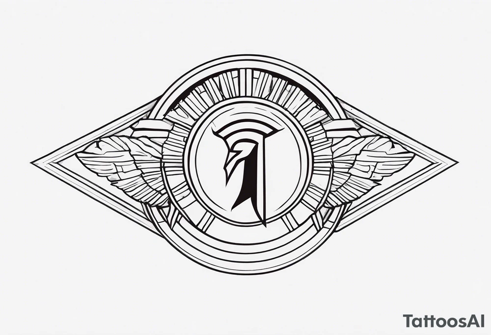 Ancient spartan symbol tattoo tattoo idea
