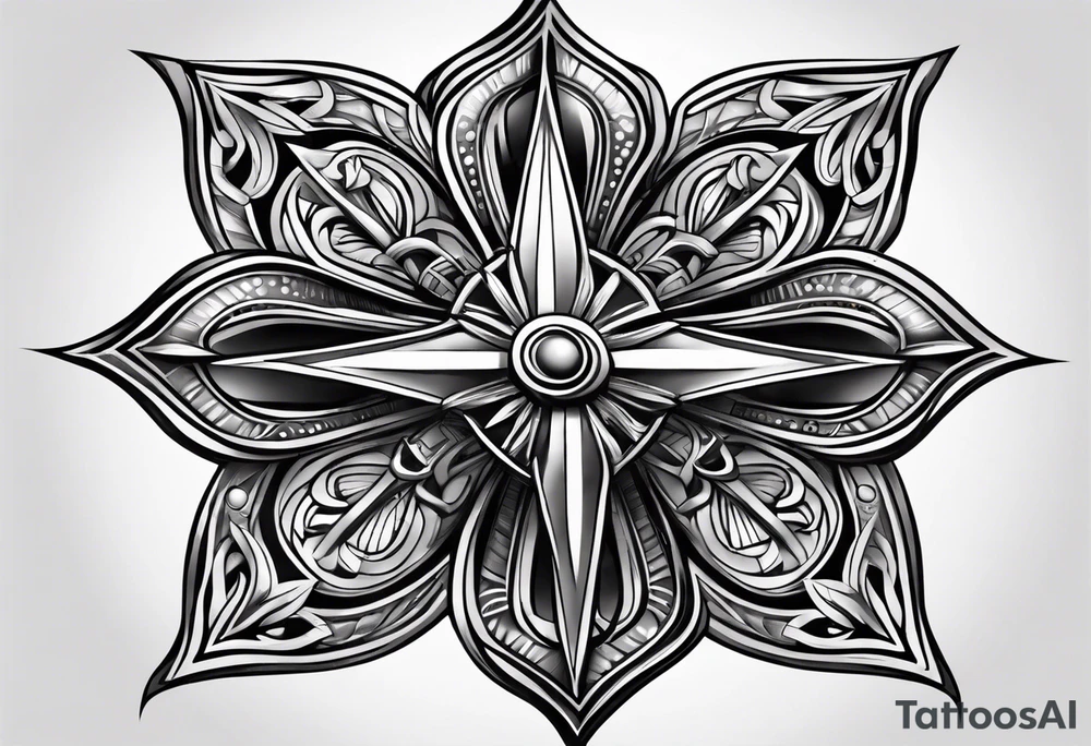 Maltese cross tattoo idea