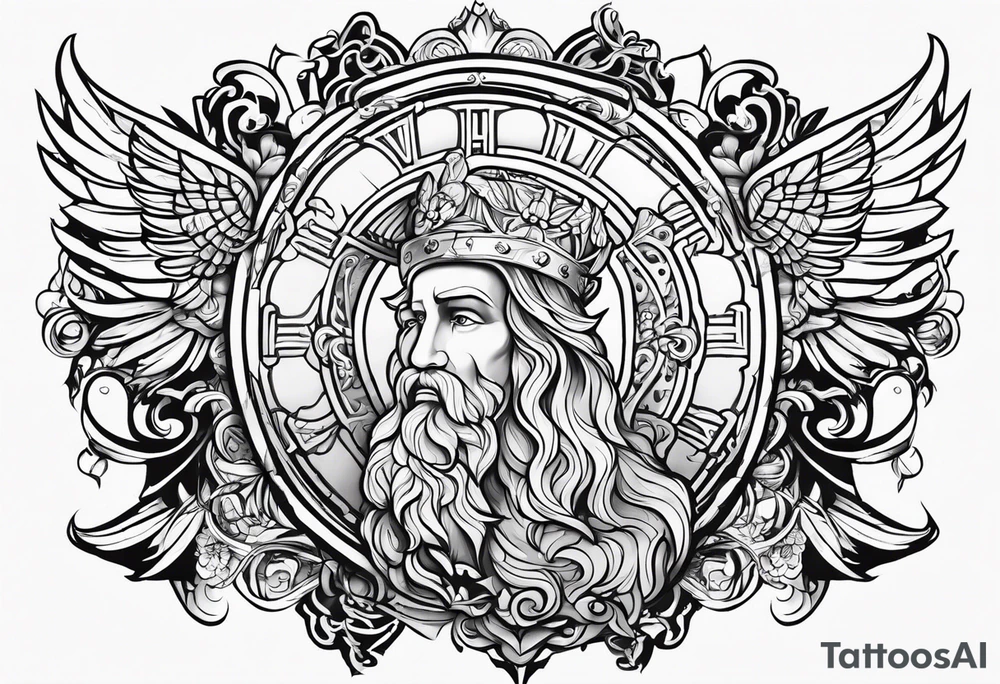 The symbol of Matthias in the bible tattoo idea