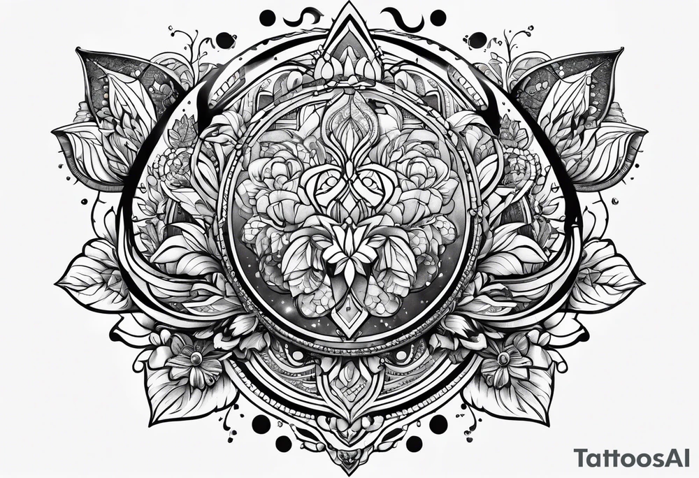 mindfulness chokra arm tattoo idea