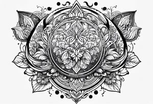 mindfulness chokra arm tattoo idea