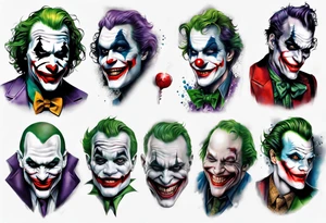 joker sleeve tattoo idea